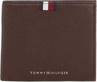 Männer Portemonnaie Tommy Hilfiger Leather Flap Coin Kaffee