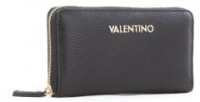 Portemonnaie schwarz Valentino Brixton Nero genarbt