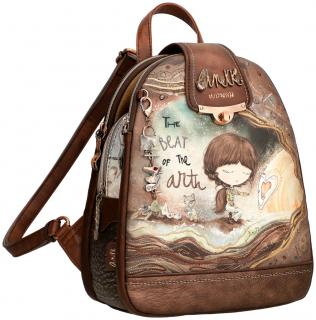 Anekke Core Tagesrucksack braun mit Aufdruck