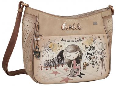 Anekke Crossbody Bag beige Glitzer Hollywood Stickerei