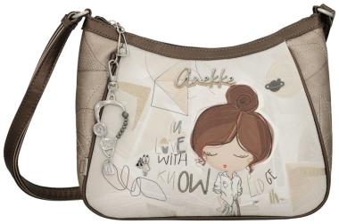 Anekke Handtasche Sophia abstrakt Metallic hell Print