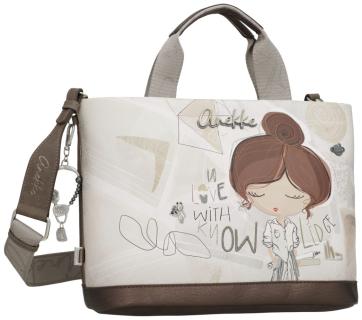 Anekke Henkeltasche Medium Sophia Beige Metallic