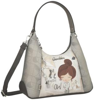 Anekke Hobo Tasche Sophia Grau Schimmer
