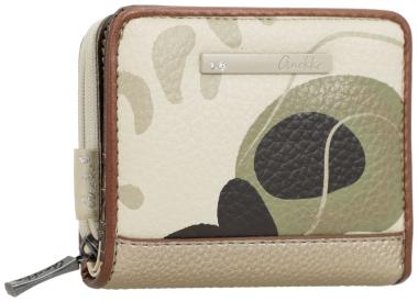 Anekke Klappbörse flexibel beige Sophia Muster Gaia RFID