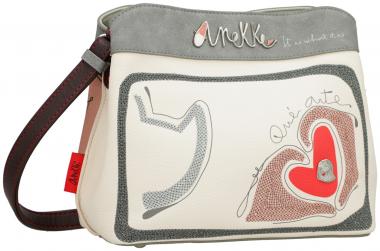 Anekke Schultertasche Alma Ole Miro Kunst Händeprint Hell