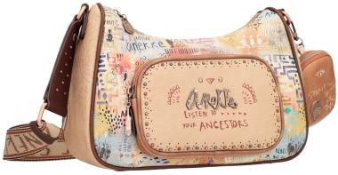 Anekke Schultertasche Menire Tribe Print mit Glitzer Etuianhänger