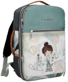 Anekke Textile Travel Backpack Sophia frisches Mintgrün Handgepäck