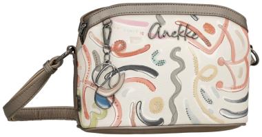 Anekke Umhängetasche mit Nietendekor Muse Olympia beige bunt