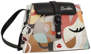 Anekke Umhängetasche mit dekorativen Flap Muse Eikon satte Farben