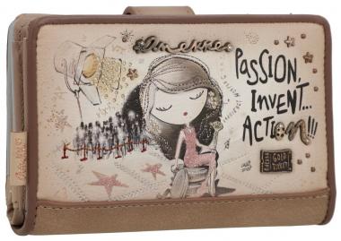 Anekke Wallet mit Druck Hollywood Passion Beige 