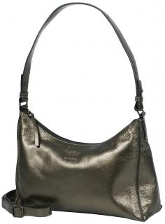 BURKELY Leder Handtasche Creased Crystal Gun Metal 