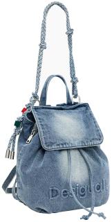 Backpack Desigual hellblau Jeans Luena Flechtriemen