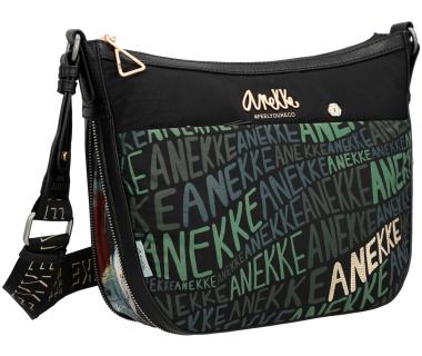 Beuteltasche Anekke Nature Woods schwarz grün erweiterbar recycled Eco friendly