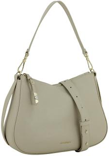 Beuteltasche Coccinelle Nory Echtleder beige Medium Sandshell