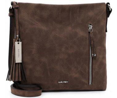 Beuteltasche Steffy Suri Frey Braun Perforiert
