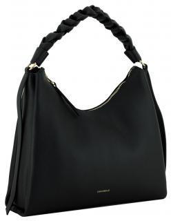 Beuteltasche mit Flechthenkel schwarz Coccinelle Boheme Medium