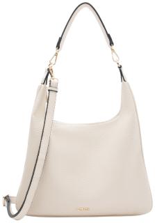 Beuteltasche schmal L.Credi creme Parmida genarbt 