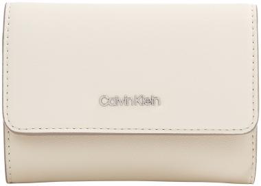 Bicolor Geldbörse Calvin Klein Must Trifold Ecru Taupe