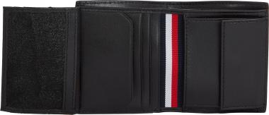 Brieftasche Herren hochformat Tommy Hilfiger Trifold Schwarz