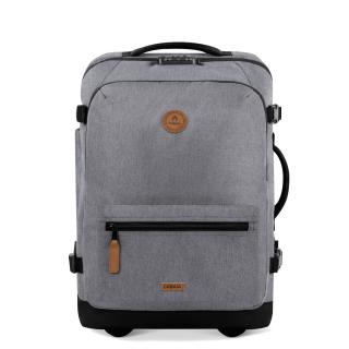Cabaia Handgepäckskoffer mit Rucksackfunktion Soft Suitcase Getaria S Grau