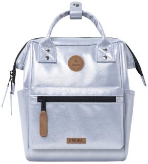 Cabaia Metallicrucksack XSmall silver Fiji Adventurer Kinder schillernd
