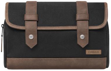 Cabaia Travel Kit Trogir Washbag urban schwarz braun Überschlag