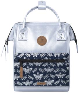 Cabaia schillernder Backpack Small Adventurer silver Fiji Schmetterling