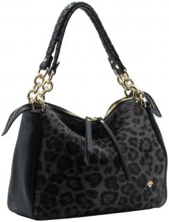 Caleidos Felltasche mit Kettendetails Black Animal Caleidos Felltasche mit Kettendetails Black Animal