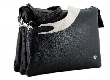 Caleidos Leder Handtasche Damen schwarz Caleidos Leder Handtasche Damen schwarz