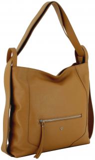 Caleidos Taschenrucksack Echtleder italienisch Caramel