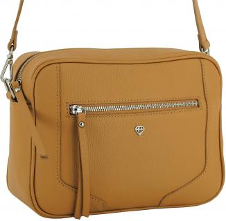 Caleidos italienisch Crossovertasche Caramel Echtleder