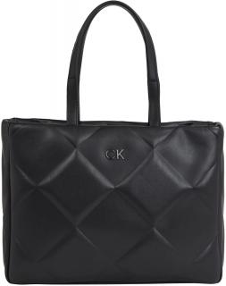 Calvin Klein große Damentasche Quilt schwarz Rautenmuster