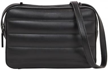 Calvin Klein kompakte Umhängetasche Quilt Line schwarz 3D