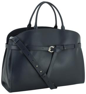 Coccinelle Henkeltasche groß Sabine dunkelblau Leder elegant