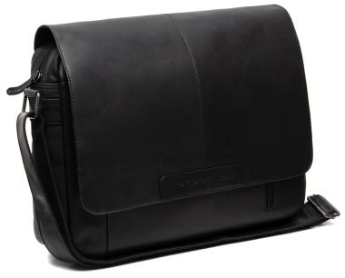 Collegetasche Leder The Chesterfield Brand Richard schwarz Laptopfach