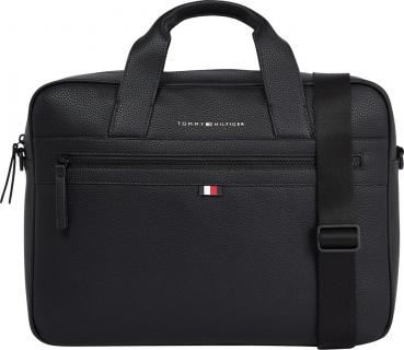 Computer Bag Tommy Hilfiger Laptoptasche Essential PU Black schwarz Lederimitat