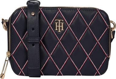 Crossoverbag Women Tommy Hilfiger Element Camera Bag Quilt Desert Sky Blau Stickmuster