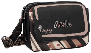 Crossovertasche Anekke Mademoiselle Parisian schwarz altrosa