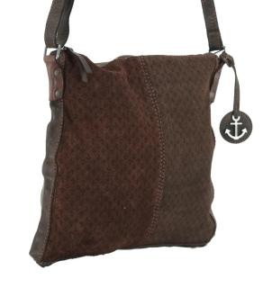 Crossovertasche Lucky Brown dunkelbraun Harbour 2nd Velours