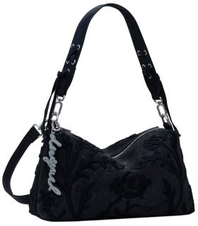 Crossovertasche schwarz Desigual Floral feminin Bergamo negro