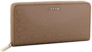 Damen Longbörse Must Calvin Klein Safari Canvas Mono Logoprint