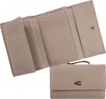 Damen Portmonnaie Leder Überschlag Camel Active Pura Medium Taupe