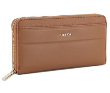 Damen Zipbörse long Calvin Klein Daily Dressed Cognac