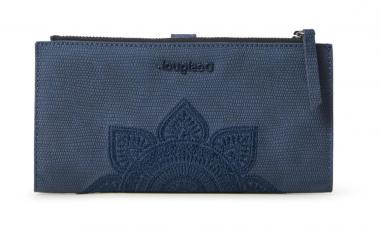 Damengeldbörse Desigual Aquiles Pia blau bestickt Navy