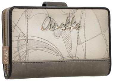 Damengeldbörse zart Anekke hell Sophia Stickereien Auralis schimmernd