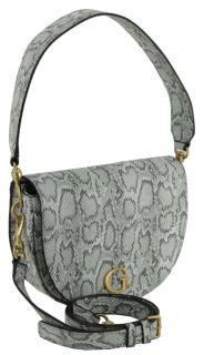 Damenhenkeltasche Guess Reptilienoptik Python Danna Grau