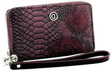 Desigual Criseida Mini Zip Börse mit Handschlaufe bordeaux