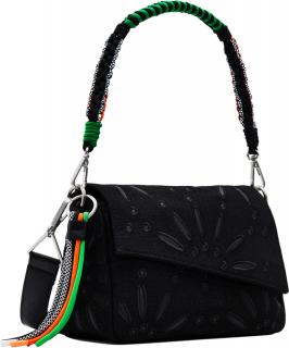 Desigual Damentasche Überschlag Dandelion Negro