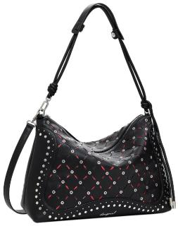 Desigual Damentasche rockig Nieten Yankee Cutouts schwarz Leiria