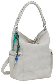 Desigual Taschenrucksack steingrau Logo Piedra Arica